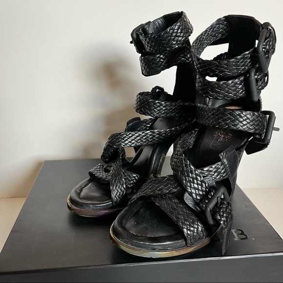 Alexander Wang strappy black heels size 38 - Picture 2 of 6